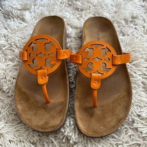 Tory Burch Miller Cloud Sandal in Burnt Orange